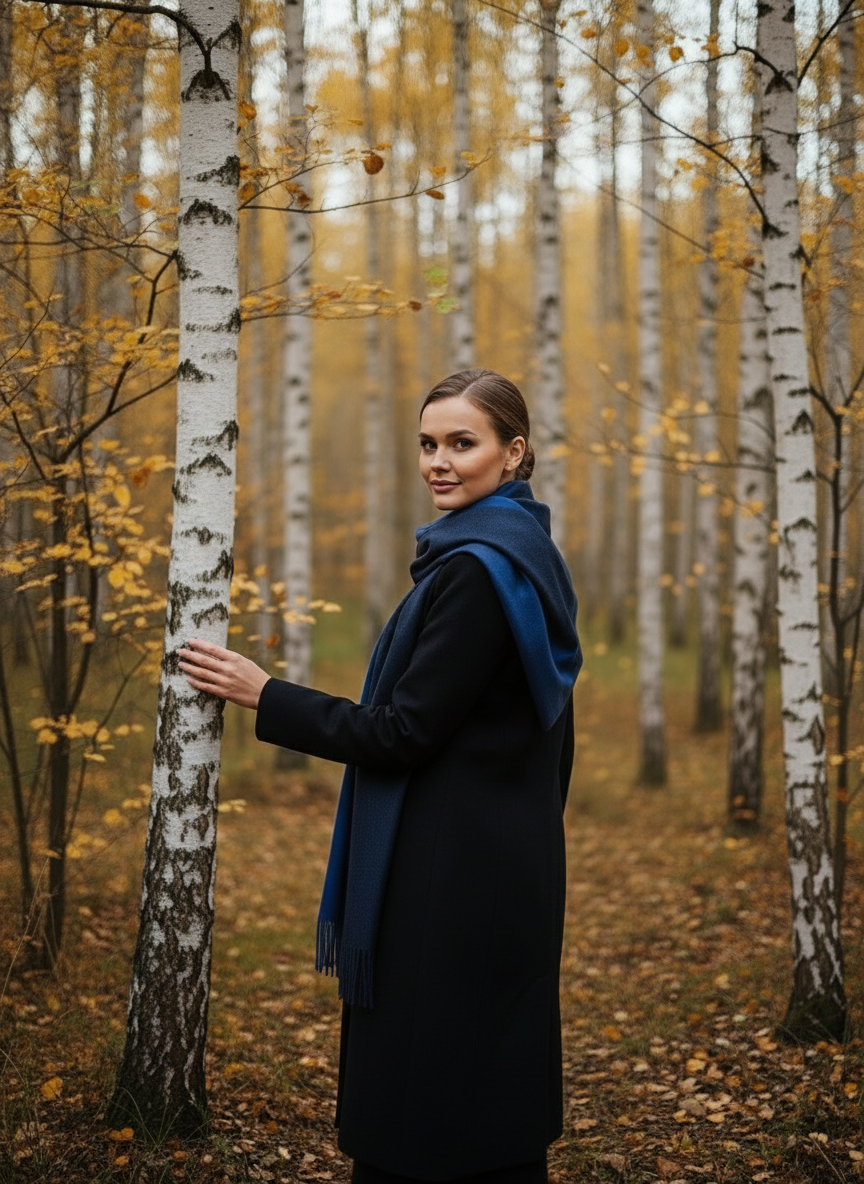 Kašmyro šalikas (mėlynas)