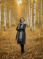 Kašmyro šalikas (pilkas)