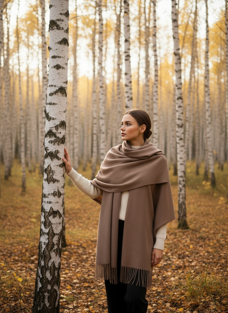 100% vilnos šalikas (kreminis)