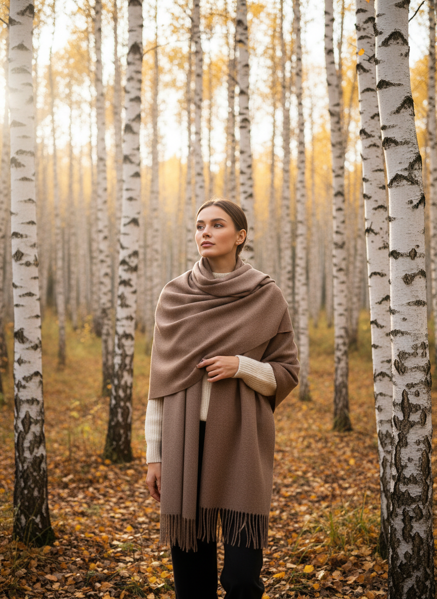 100% vilnos šalikas (kreminis)