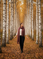 100% vilnos šalikas (tamsaus šokolado ruda spalva)