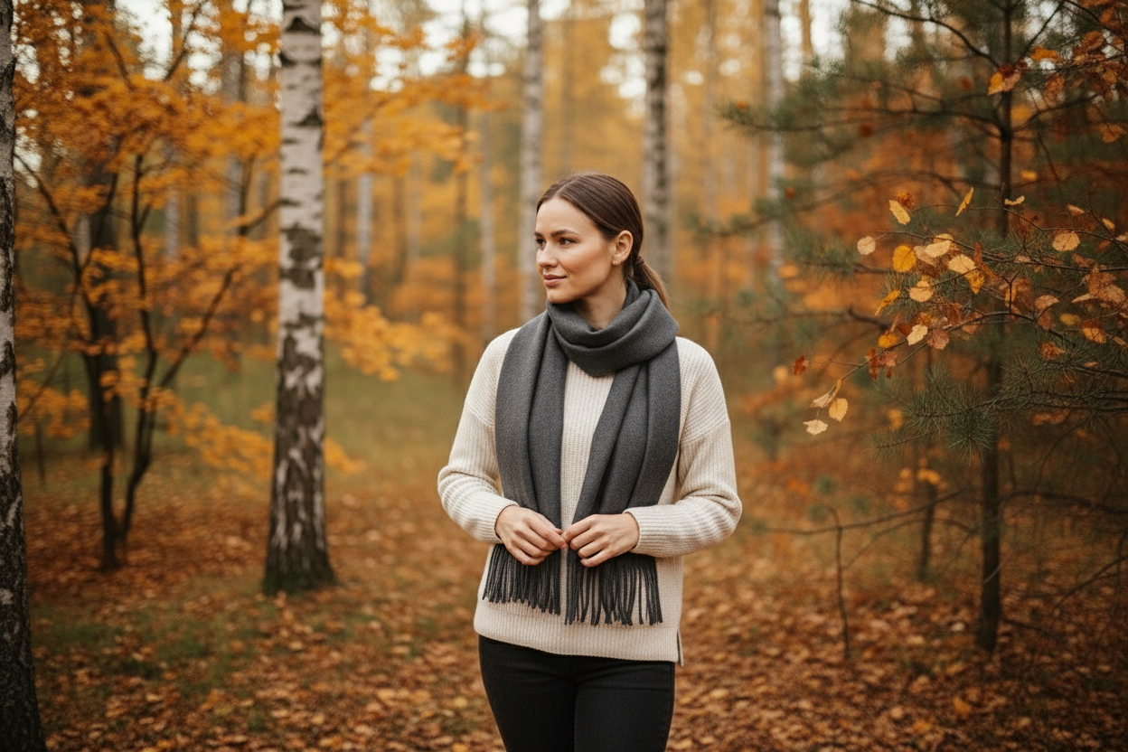 100% vilnos šalikas